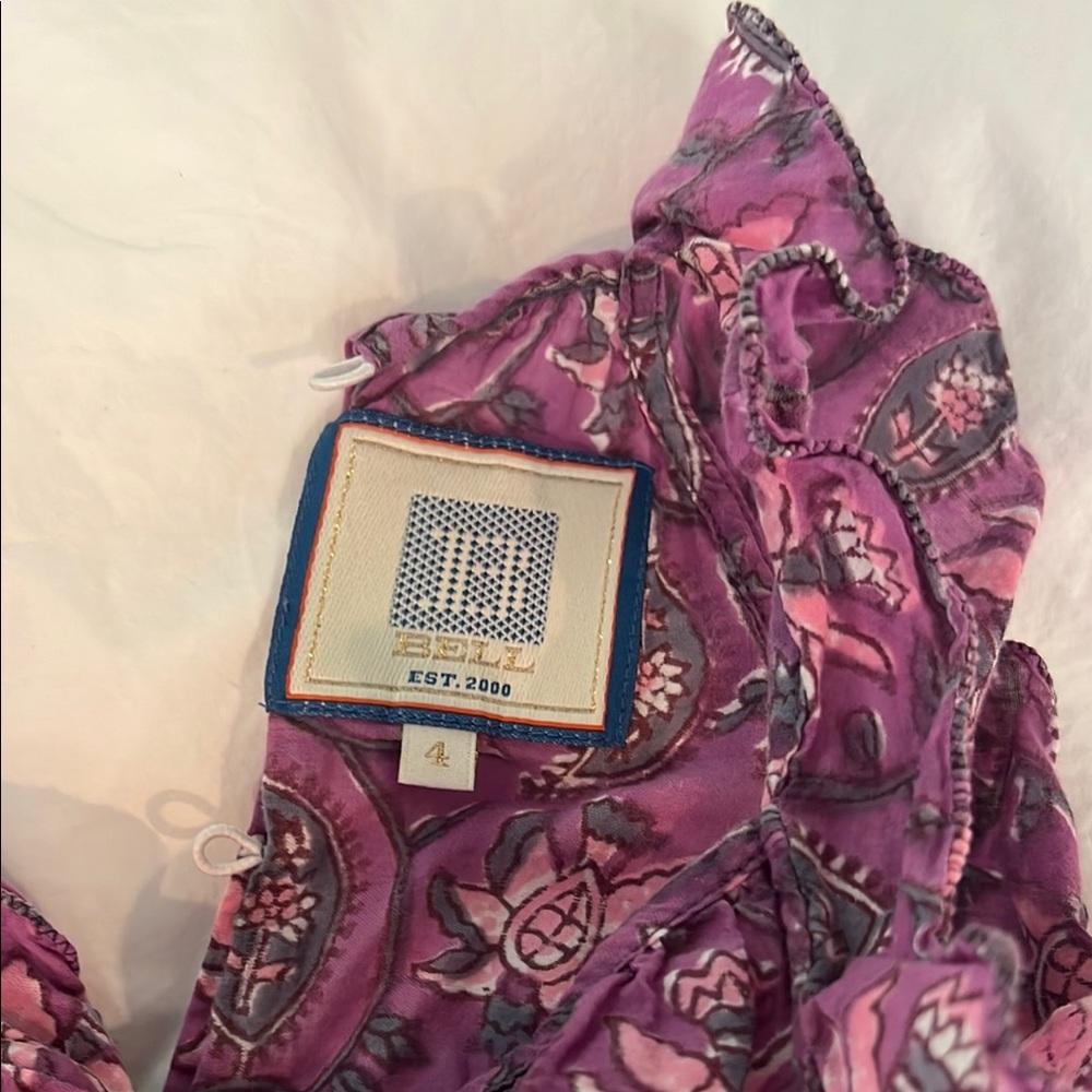 Girls  Purple Patterned Jumpsuits - Picture 4 of 5